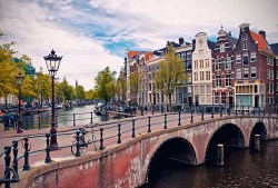 fotobehang Amsterdam